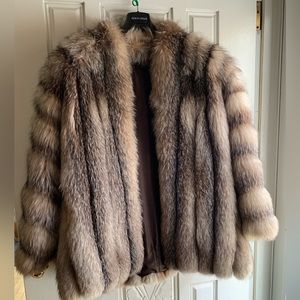 Fox fur coat- new condition.